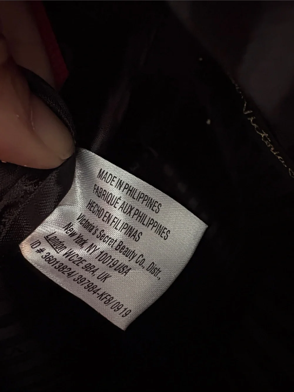 Victoria's Secret Red Pebbled Tote-Backpack with Gold Accents